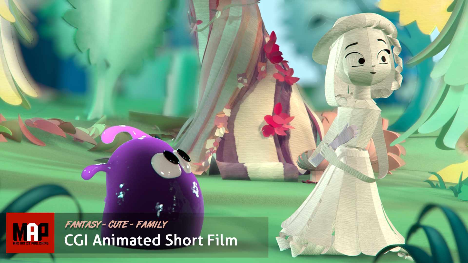 Cute CGI 3d Animated Short Film ** A NEW HUE ** Charming Family Video For Kids