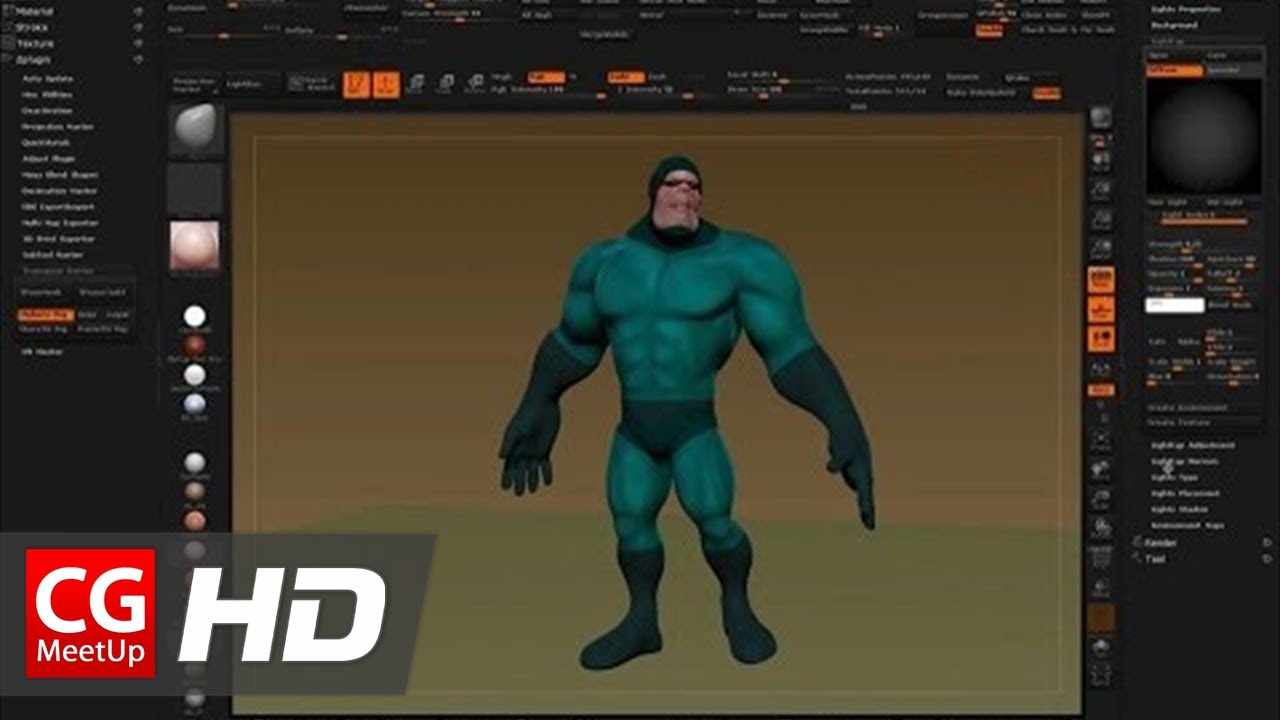 Posing a ZBrush Character with ZSpheres and Masking | CGI 3D Tutorial HD | CGMeetup