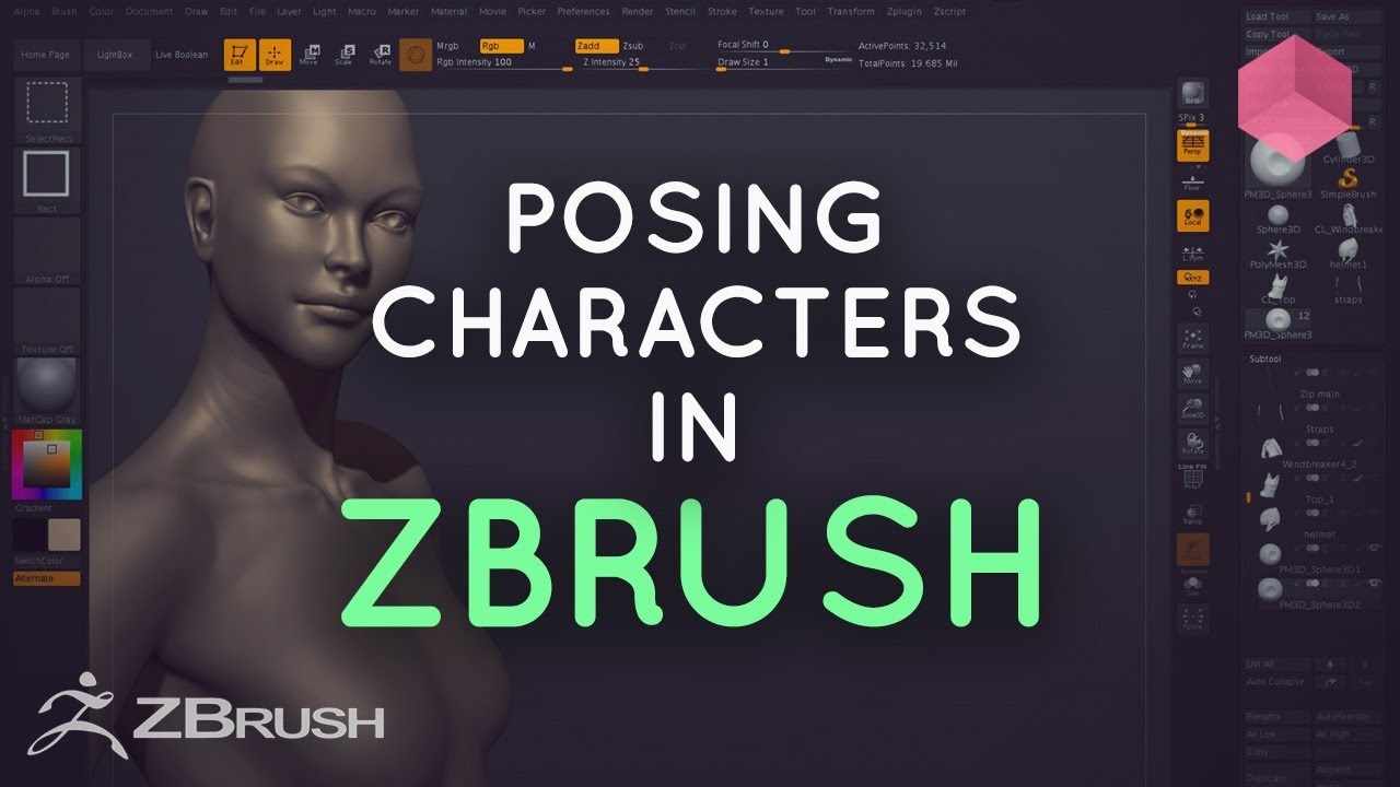 Posing Characters in ZBrush