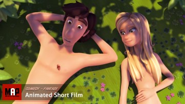 Funny CGI 3D Animated Short Film ** EDEN ** Sexy tale of God, Adam & Eve in Garden of Eden by ESMA