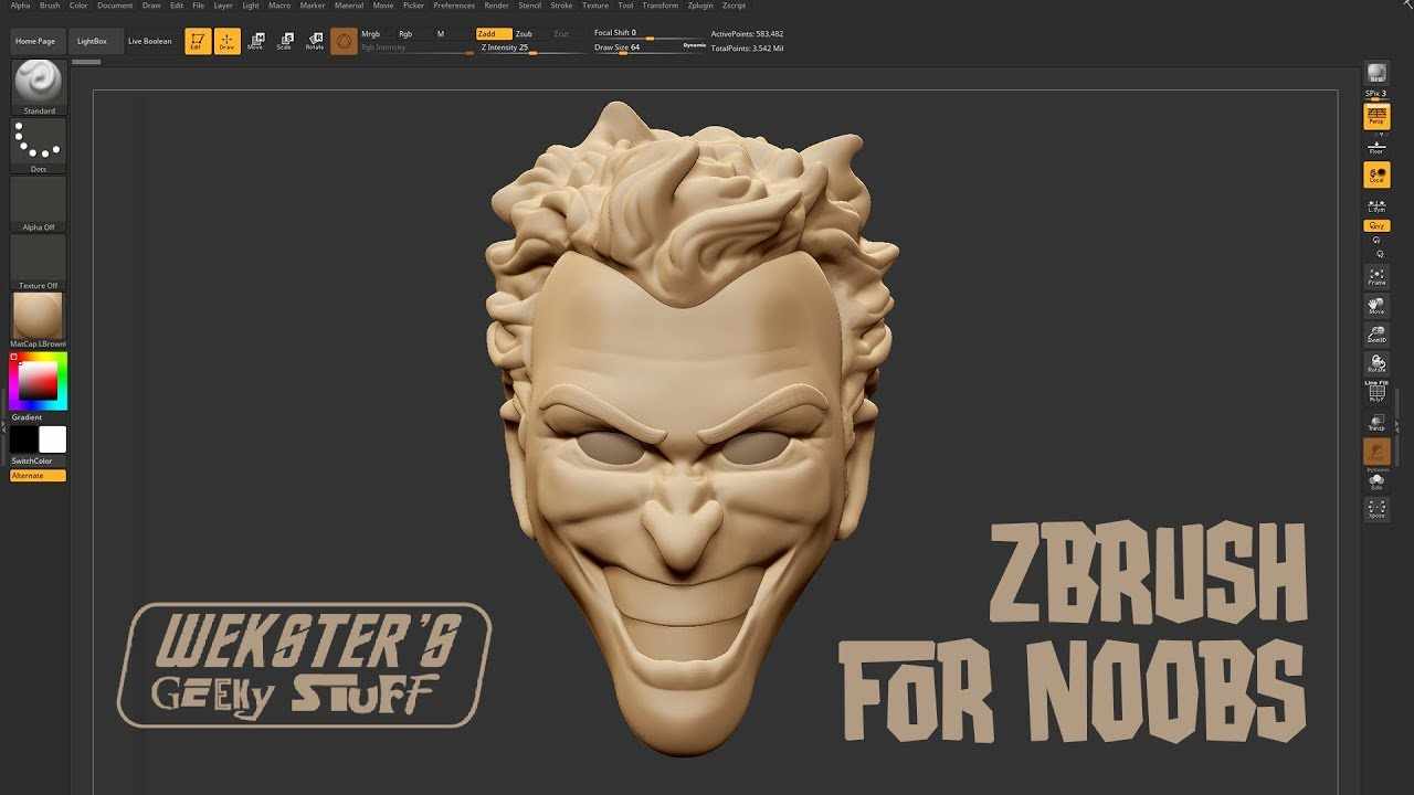 Zbrush tutorial for absolute beginners