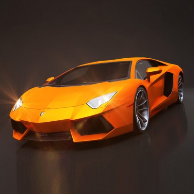 Lamborghini Aventador Rigged C4D 3D model