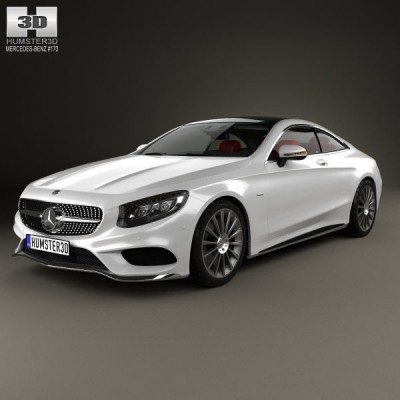 Mercedes-Benz S-Class AMG Sports C217 coupe HQ interior 2014 3D model