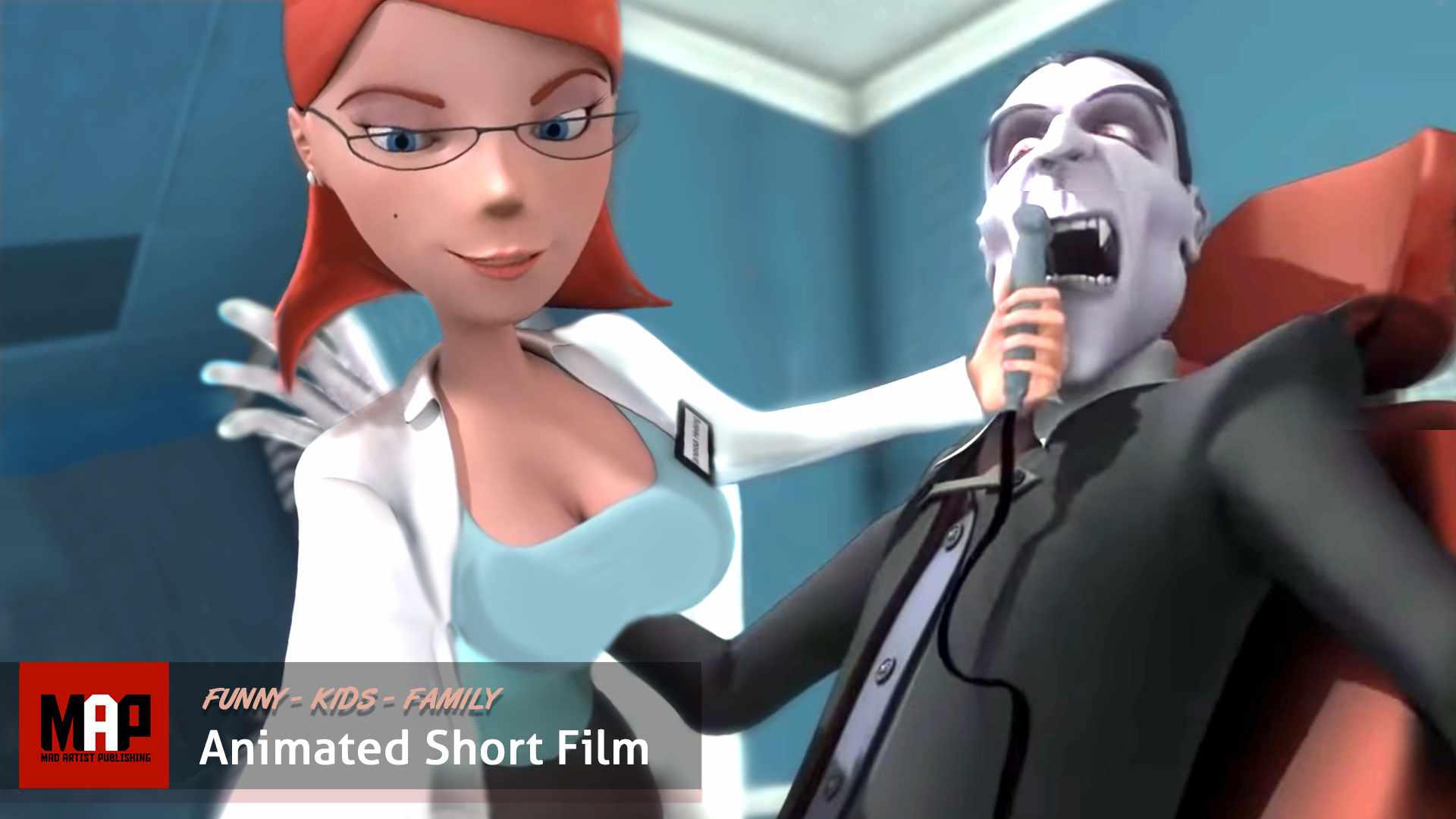 CGI Sexy Animated Short Film ** VAMPIRE'S CROWN ** Funny Animation by Hertfordshire University
